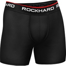 Rockhard Erkek Siyah Pamuklu Boxer 5'li Paket