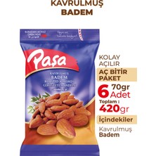 Paşa Kuruyemiş Kavrulmuş Badem İçi 70 gr X 6 Adet (420 gr)