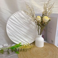 Zenwave Doku Desenli Dekoratif Tepsi – Modern ve Fonksiyonel Tasarım