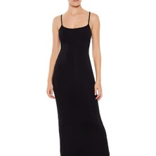 F21 Ribanalı Askılı Maxi Elbise