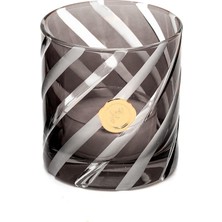 Siyah Spiral Kesme Cam Mumluk