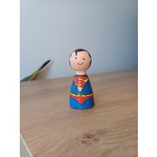 Superman Ahşap Figür Oyuncak