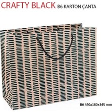 Gıpta B6 Crafty Black Hediyelik Karton Çanta BG0142