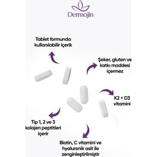 Dermojin 30 Günlük Biotin, Coenzyme Q10, Hyaluronic Acid, C Vitamini Içeren %100 Saf Tablet Alman Kolajeni