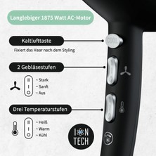 Aliseo Black Mambo Saç Kurutma Makinesi İyon Teknolojisi GERMAN DESIGN AWARD WINNER
