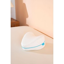 Visco Kalp Model Diz Arası Ortopedik Yastık Bacak Arası Yastık Visco Yastık 25*25*15CM