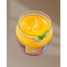 Fu Glowıs - 10X10 cm Cam Sunumda Özel Döküm Katmanlı Mum - 5 Katmanlı | Doğal Wax Karışımı