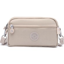 Smartbags Mini Boy Krinkıl Kumaş Kadın Çapraz Çanta 2022-1112 Bej