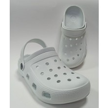 Modeli Hafif ve Rahat Suya Dayanıklı Eva Unisex Beyaz Sandalet Terlik