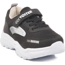 Volter Siyah-Beyaz Hafif Çocuk Spor Ayakkabı 520522 F