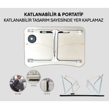 Laptop Sehpası Köşeli Model Çocuk Ders Çalışma Masası Çocuk Çalışma Yatak Sehpası Ders Masası K.s