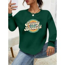 Munn Collection Kadın Uzun Kollu Bisiklet Yaka Viskon Iki Iplik Bluz