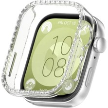 Alstrap Huawei Watch Fit 3 Uyumlu Zarif Taşlı Kasa Koruyucu