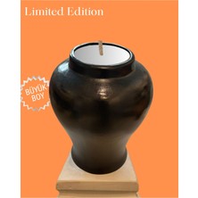 Limited Edition, Büyük Boy Ritüel Vazo Formlu Dekoratif Objede Noir Essence Kokulu Mum - Özel Döküm