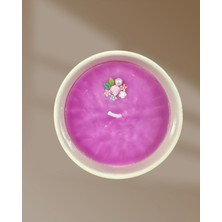 Fu Glowıs - 11X11 cm Büyük Boy Seramik Kapta El Yapımı Dekoratif Mum - Istenilen Koku ve Renkte