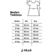 Le Mabelle Gülkurusu  Gül Detaylı Tül Etekli Kız Çocuk Elbise - Nelia