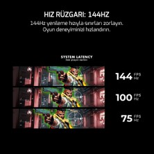GamePower Vivid F20 27'' 1500R Curved RGB Beyaz 144Hz 1ms FHD Va Panel 2x2W Speaker Gaming Monitör (Sıfır Ölü Piksel Garantili)