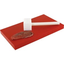 30X50X2 Kırmızı Kesim Levhası Polietilen