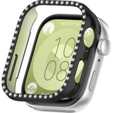 Alstrap Huawei Watch Fit 3 Uyumlu Zarif Taşlı Kasa Koruyucu