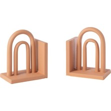 Turuncu Metal Kitap Tutucu / Sağ