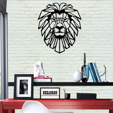 Dekadron Aslan Kafası Metal Tablo