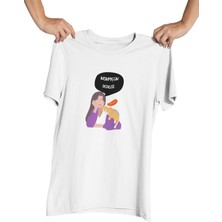 Qoeuyl Boutique Incinmişsin Dediler Baskılı Eğlenceli Hediyelik Beyaz Kadın T-Shirt