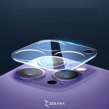 Zebana Iphone Tüm Modeller Kamera Lens Koruyucu Şeffaf Cam