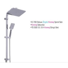 Duxxa Mirage 500 Tepe Duş Seti Krom D.132.5