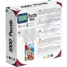 Soi Craft 1000 Parça Puzzle Kırmızı Vespa