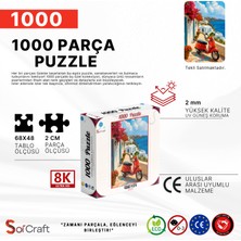 Soi Craft 1000 Parça Puzzle Kırmızı Vespa