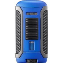 Colibri Apex Metalik Mavi-Siyah Puro Çakmağı