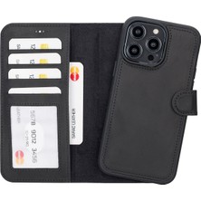 Sarac Store Apple iPhone Gerçek Deri Telefon Cüzdanlı Kılıfı