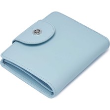 Tergan  Mavi Hakiki Deri Kadın Cüzdan - S1CB00005674-M4E