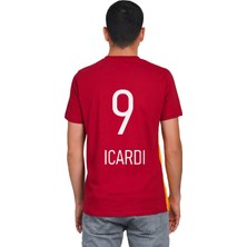 Galatasaray Mauro Icardi 5 Yıldızlı Parçalı T-Shirt Yaz Mevsimi İçin Pamuklu Tasarım