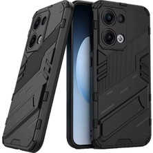 Microcase Oppo Reno 13 Pro 5g Matrix Serisi Armor Standlı Perfect Koruma Kılıf - Siyah AL3416