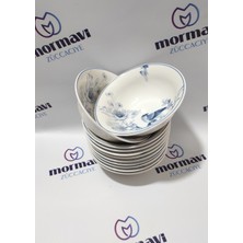 Güral Porselen Kuş 12 Adet 14 cm (Küçük) Çorba Kase