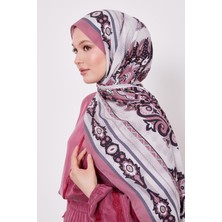 Gül Kenar Benek Desen Hint Ipeği Şal