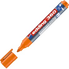 Edding Cap Off E-360 Beyaz Tahta Kalemi, Turuncu, Yuvarlak 1,5-3 mm Uç
