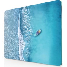 Turkuaz Deniz Görünümlü | Cam Kesme Tahtası - Kesim Tablası | 20 x 30 cm