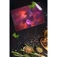 30X40 cm Cam Kesme Tahtası Fuşya