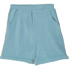 Fitilli Lila Fuşya Mint Renk 3'lü Set Kız Çocuk Şort