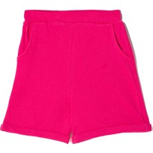 Fitilli Lila Fuşya Mint Renk 3'lü Set Kız Çocuk Şort