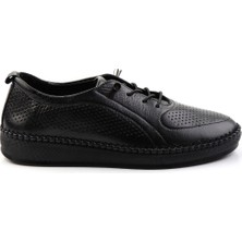 Siyah Leather Kadın Casual Ayakkabı K01523021203