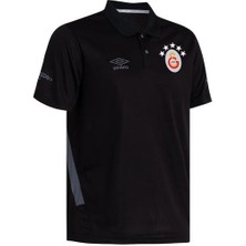 Galatasaray Lisanslı 5 Yıldız Siyah Polo T-Shırt TF0208