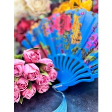 Plastik Desenli Yelpaze