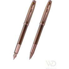 Sheaffer - WizDesign 100 Serisi Dolmakalem + Roller Kahve Set ( İsme Özel Seçeneği - Hediyelik )