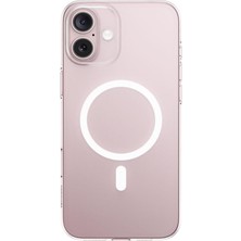 Baseus Ip 16 Plus Crystal Series Magnetic Telefon Kılıfı - Şeffaf
