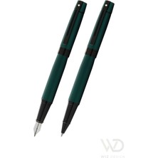 Sheaffer - WizDesign 300 Serisi Dolmakalem + Roller Mat Yeşil Set ( İsme Özel Seçeneği - Hediyelik )