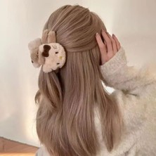 3D Oyuncaklı Lüks Marka Moda Hello Kitty Kedili Peluş Tüylü Mandal Toka Kadın Çocuk Tokası