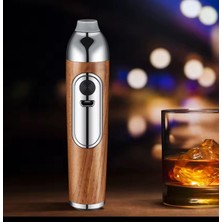 Sigara Küllüğü Araç Küllük Araç Içi Sigara Tutucu Ahşap Kül Tablası Ateşli Şarjlı Otomotik Yakar